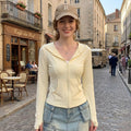 Yellow Hooded Ice Silk Sun Protection Coat Slim Fit Women's UPF Jacket